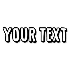Custom Text Vinyl Decal Sticker 29