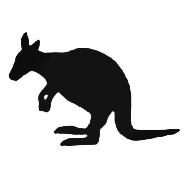 Cute Kangaroo Decal Sticker