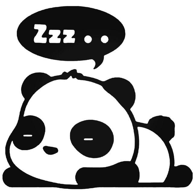 Cute Panda Bear Sleeping Jdm Japanese Decal Sticker