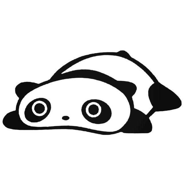 sleeping panda decal