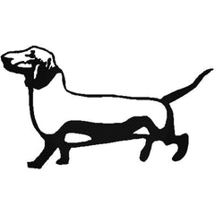 Dachshund Dog Silhouette Decal Sticker
