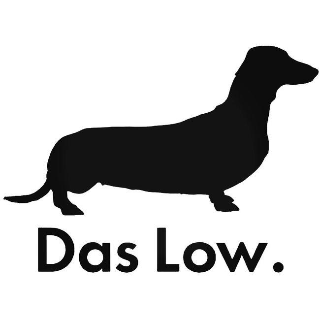 Das Low Dachshund Dog Decal Sticker