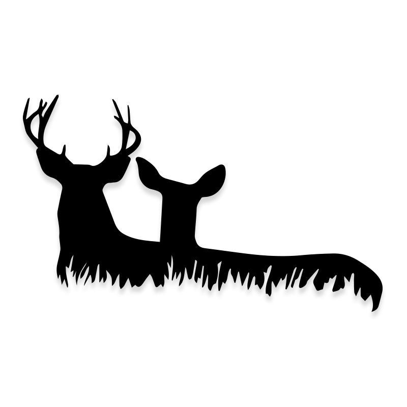 Deer Hunting Silhouette Decal Stickers