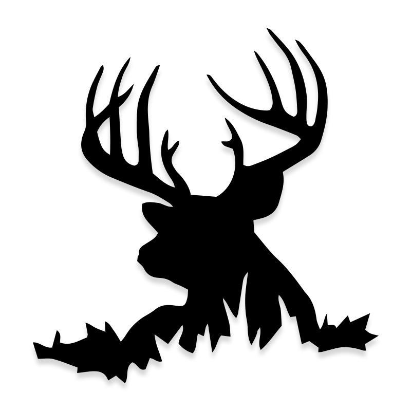 Deer in Grass Hunting Decal Sticker