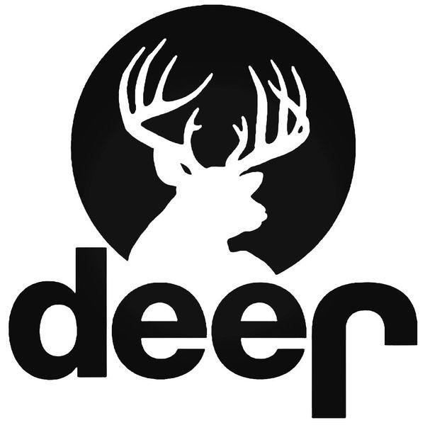 Black Deer Logo Sticker