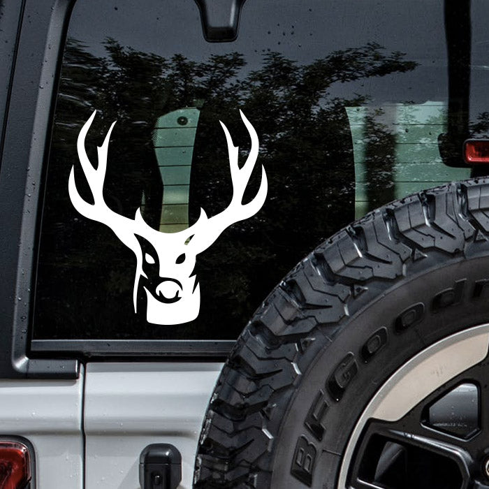 Deer Hunting Antlers Decal Sticker for Trucks – Decalfly