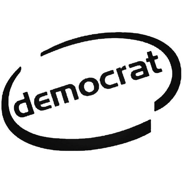 Democrat Oval Decal Sticker