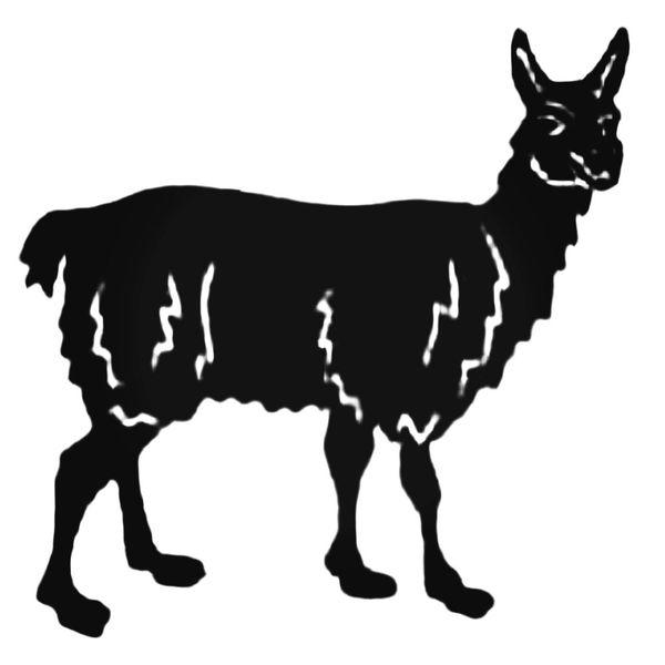 Detailed Llama Decal Sticker