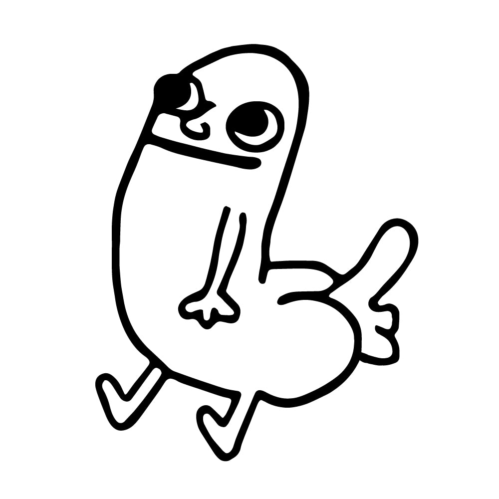 Dickbutt Reddit Meme Decal Sticker