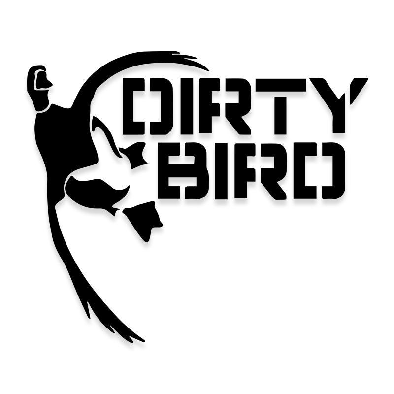 Dirty Bird Funny Duck Hunting Decal Sticker