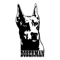 Doberman Pinscher Dobie Decal Sticker