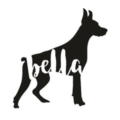 Doberman Pinscher Dog Decal Sticker for Car Windows