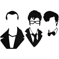 Doctor Who Doctors Characters Decal Sticker