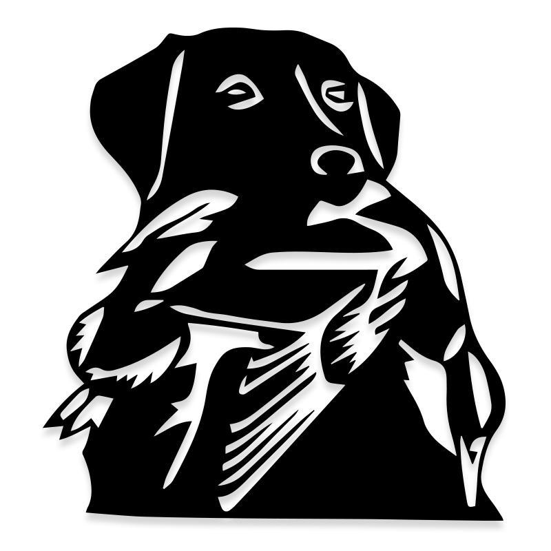 Dog Hunting Duck Decal Sticker