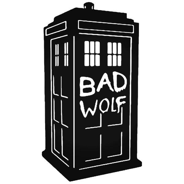 Dr. Who Tardis Bad Wolf Decal Sticker