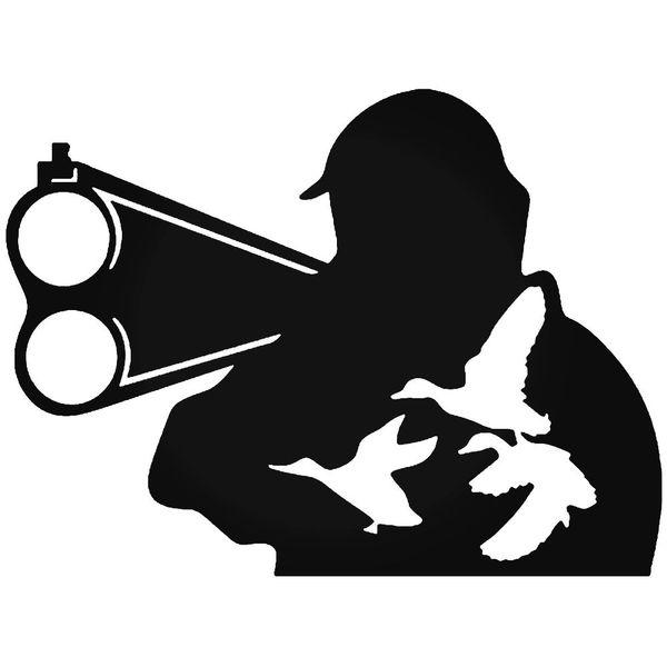 Duck Hunter Shotgun Hunting Decal Sticker