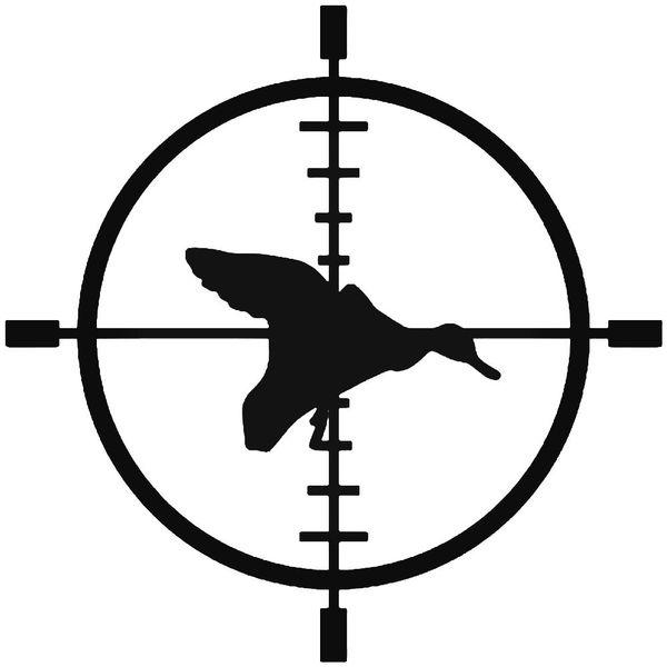 Duck Hunting Sniper Crosshairs 1 Decal Sticker