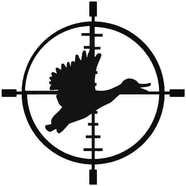 Duck Hunting Sniper Crosshairs 2 Decal Sticker