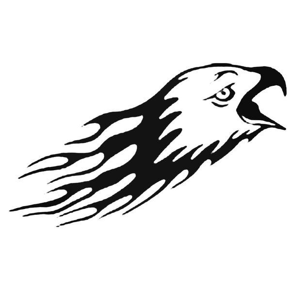 Eagle Flaming Bird Decal Sticker