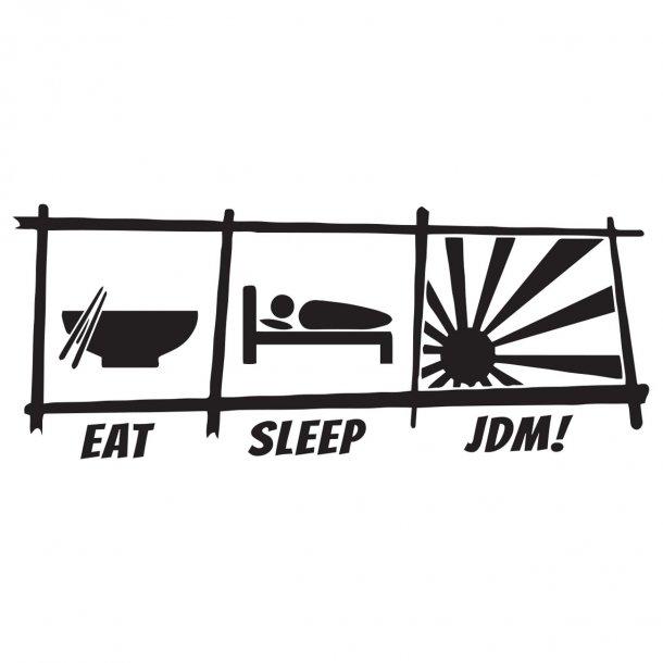 Eat Sleep Jdm 2 Decal Sticker