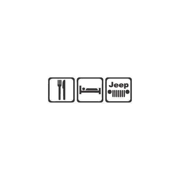 Eat Sleep Jeep Decal Sticker