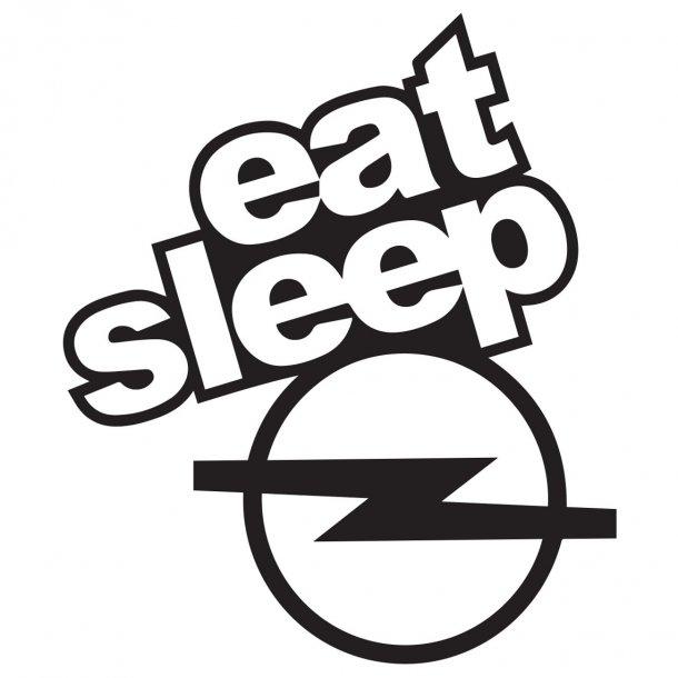 Eat Sleep Opel Decal Sticker