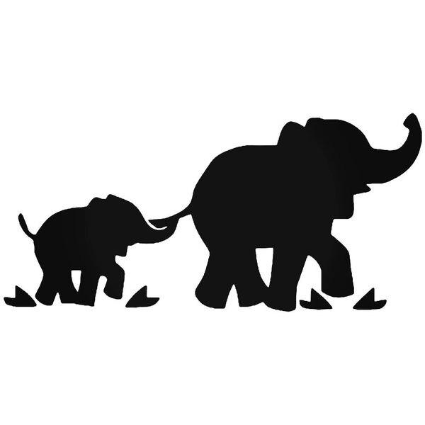Elephant Family Decal Sticker