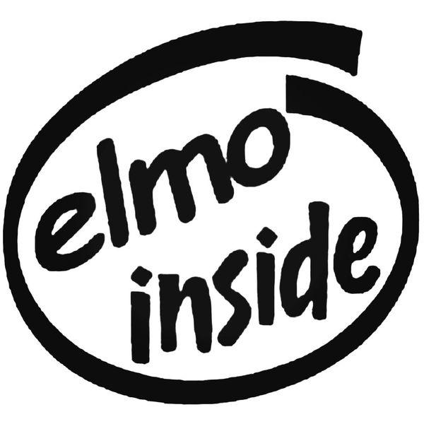 Elmo Inside Decal Sticker