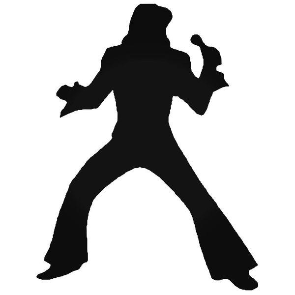 Elvis Singing Decal Sticker