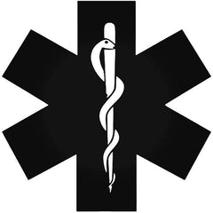 Emt Star Of Life Symbol Decal Sticker