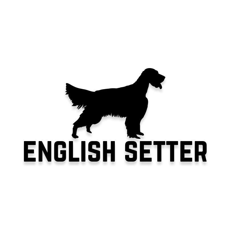 English Setter Car Decal Dog Sticker for Windows