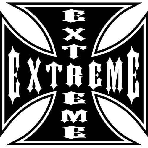 Extreme Iron Cross Logo Decal Sticker