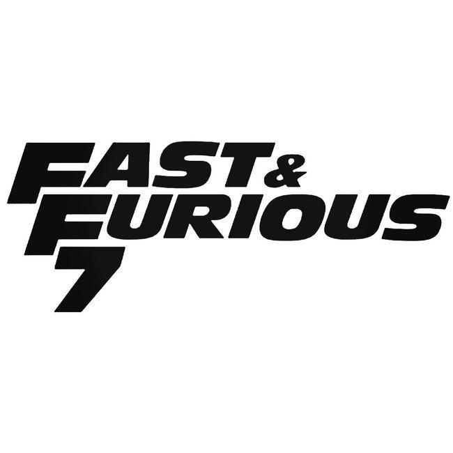 Fast And Furious 7 Decal Sticker