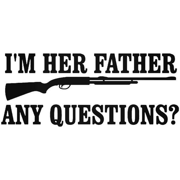 Father Shotgun Decal Sticker