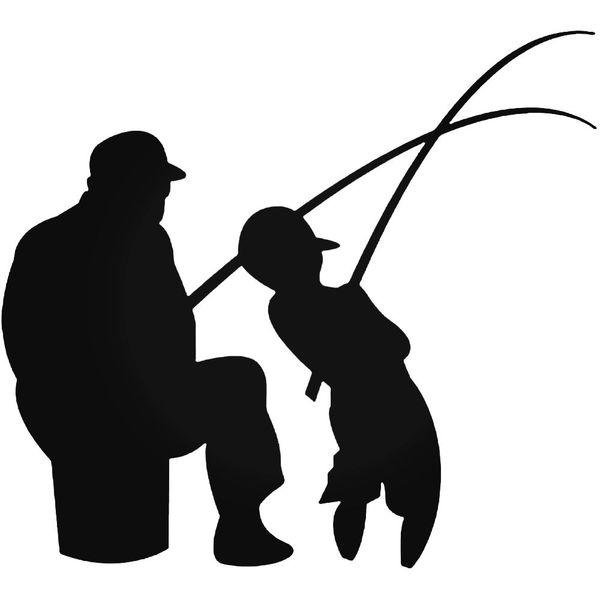 Father Son Fishing Sportsman Decal Sticker