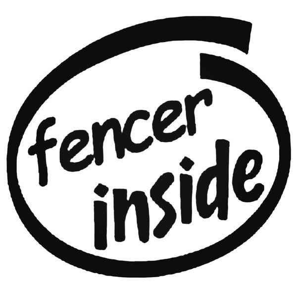 Fencer Inside Decal Sticker