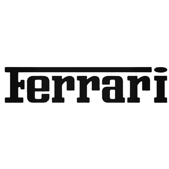 Ferrari 1 Decal Sticker