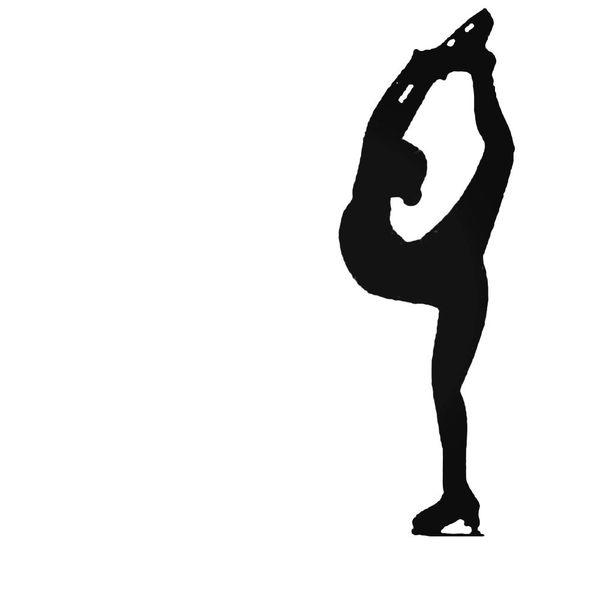 Figure Skater Decal Sticker