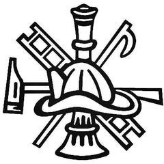 Fireman Firefighter Tools Decal Sticker