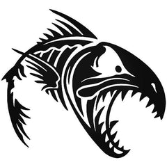 Fish Bones Skeleton Fishing 1 Decal Sticker