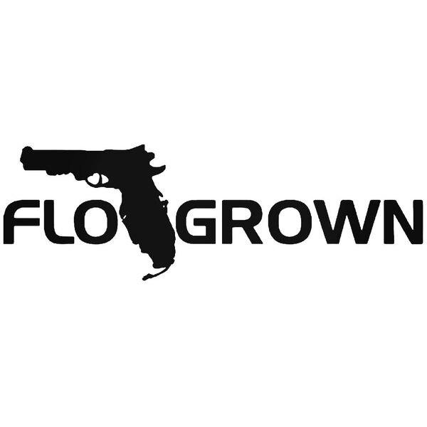 Florida Grown Gun Pistol Decal Sticker