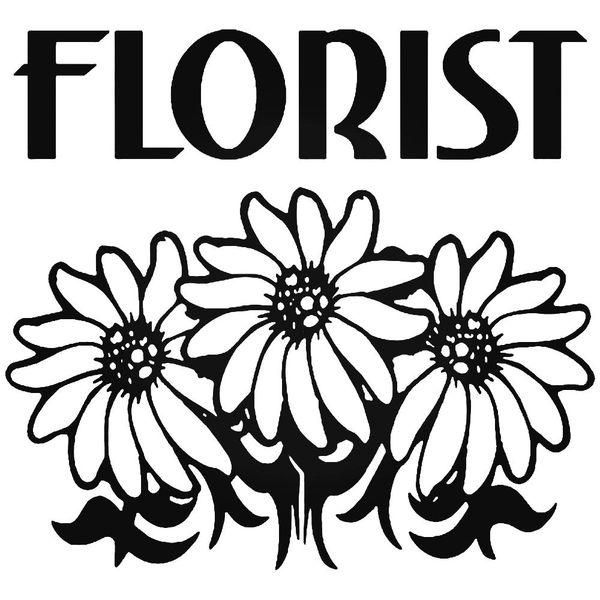 Florist Flowers Decal Sticker