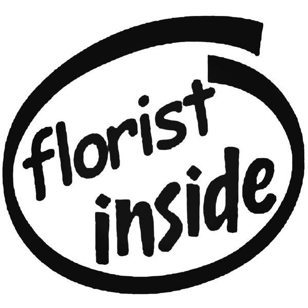 Florist Inside Decal Sticker