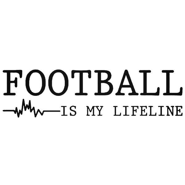 Football Is My Lifeline Decal Sticker