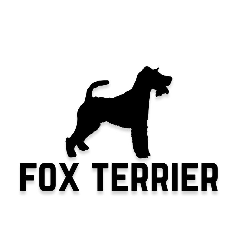 Fox Terrier Car Decal Dog Sticker for Windows