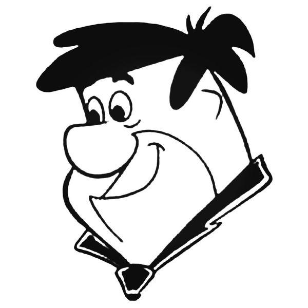 Fred Flintstone Cartoon Decal Sticker