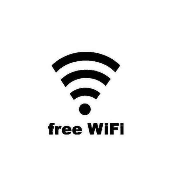 Free Wifi Custom Sign Decal Sticker