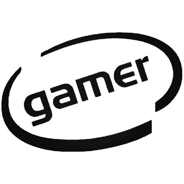 Gamer Oval Decal Sticker