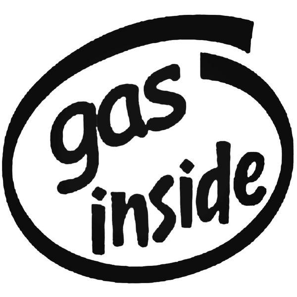 Gas Inside Decal Sticker