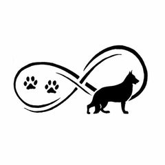 German Shepherd Affinity Dog Car Decal Sticker